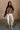 Harper Washed Brown Long Sleeve Sweatshirt - full body front view