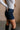 Colbie Dark Wash Denim Mini Skirt - side view