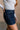 Colbie Dark Wash Denim Mini Skirt - close side view