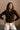 Sami Dark Brown Button Up Cardigan - frontal view