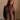 Elody Dark Brown Mock Neck Sweater - front