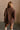 Elody Dark Brown Mock Neck Sweater - back view
