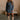 Nikki Denim Button-Up Long Sleeve Dress - full body front view