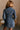 Nikki Denim Button-Up Long Sleeve Dress - back view