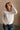 Kiara Ivory Gold Button Cardigan - front