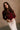 Kiara Burgundy Button-Up Knit Cardigan- top view
