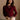 Kiara Burgundy Button-Up Knit Cardigan- top view