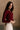 Kiara Burgundy Button-Up Knit Cardigan- close up side view