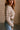 Vera Brown & Beige Stripe Knit Cardigan- close up back view