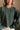 Harper Washed Green Long Sleeve Sweatshirt - close up front view