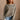 Diana Olive & Ivory Stripe Sweatshirt- front view
