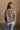 Diana Olive & Ivory Stripe Sweatshirt- back view