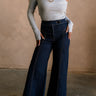 Lena Dark Denim Wide Leg Jeans- full view