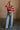 Kora Denim Drawstring Tie Wide Leg Jeans- full body view