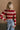 Vivian Deep Red & Pink Ribbed Knit Top- full back view
