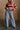 Kora Denim Drawstring Tie Wide Leg Jeans- full front view