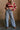 Kora Denim Drawstring Tie Wide Leg Jeans- full front view