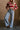 Kora Denim Drawstring Tie Wide Leg Jeans- top front view