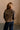 Diana Dark Brown Faux Leather Jacket- back view