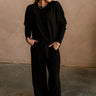 Charlotte Black Loungewear Set - full front view