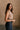 Lilliana Taupe & Black Ties Knit Bodysuit- frontal side view