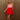 Valentina Pink & Red Bubble Mini Dress- full body view