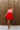 Valentina Pink & Red Bubble Mini Dress- full body view