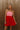 Valentina Pink & Red Bubble Mini Dress- close up top view