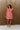 Gabriella Pink Floral Jacquard Mini Dress- front full body view