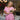 Adalyn Candy Pink Bows Mini Dress- frontal side view
