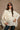 Elouise Cream Cable Knit Poncho Sweater - front