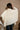 Elouise Cream Cable Knit Poncho Sweater - back view