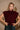 Camille Burgundy Turtleneck Sleeveless Sweater- front view