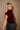 Camille Burgundy Turtleneck Sleeveless Sweater- side view