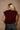 Camille Burgundy Turtleneck Sleeveless Sweater- back view