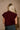 Camille Burgundy Turtleneck Sleeveless Sweater- full back view