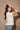 Leigh Off White Ruffled Short Sleeve Sweater - side