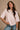 Alaina Light Pink Short Sleeve Sweater- top view