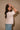 Alaina Light Pink Short Sleeve Sweater- side view