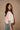 Alaina Light Pink Short Sleeve Sweater- top side view