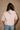 Alaina Light Pink Short Sleeve Sweater- back view
