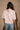 Alaina Light Pink Short Sleeve Sweater- full back view