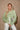Polly Green Striped Button Up Cardigan - front 