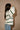 Joelle Cream & Green Striped Sweater - side view