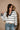 Eryn White & Navy Stripe Collared Sweater - front