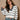 Eryn White & Navy Stripe Collared Sweater - front view
