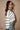 Eryn White & Navy Stripe Collared Sweater - side view