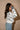 Eryn White & Navy Stripe Collared Sweater - view of side