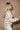Steph Taupe & White Striped Sweater - side