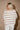 Steph Taupe & White Striped Sweater - back